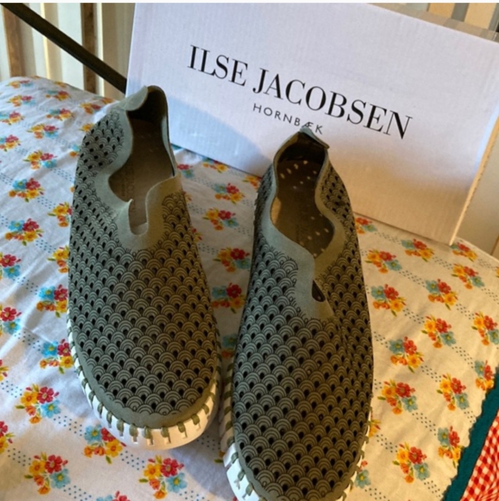 Ilse Jacobsen Olive Shoes